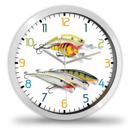 Horgász falióra – klasszikus