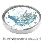 Horgász falióra – színes