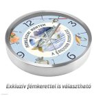 Horgász falióra – akvarell