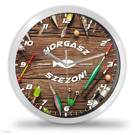 Horgász falióra – retro