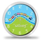 Vonatos falióra – fekete-fehér