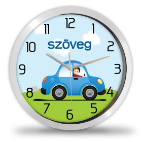 Kisautós egyedi falióra