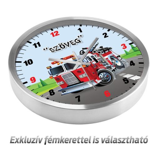 Tűzoltó autós falióra