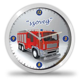 Tűzoltó autós falióra – retro