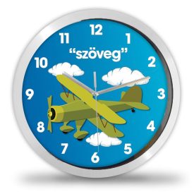 Repülős falióra – fekete-fehér