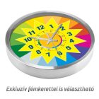 Szivárványos napocska tanuló falióra gyerekeknek