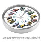 Járműves gyerekszobai falióra