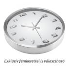 Fém hatású számok falióra – fekete-fehér