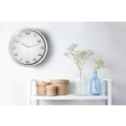 Fém hatású számok falióra – fekete-fehér