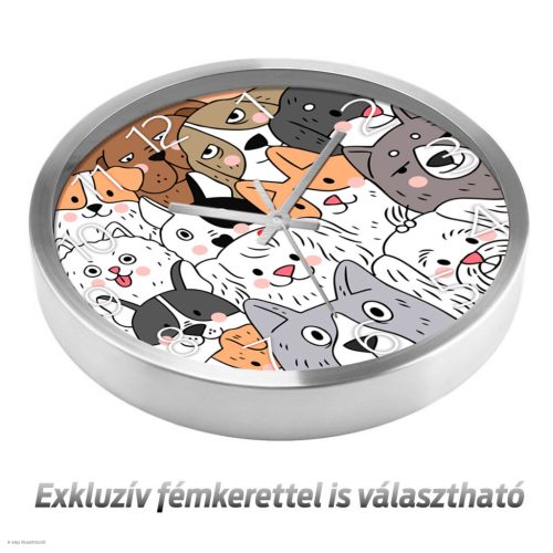 Kutyás falióra – Vidám állatos dizájn
