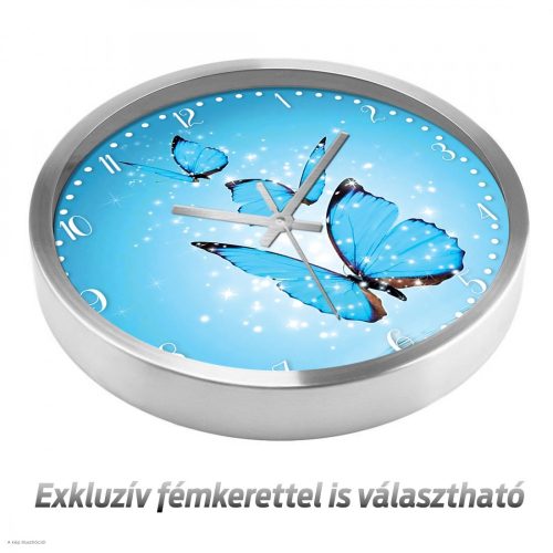 Kék lepke falióra – illusztrált