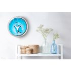 Kék lepke falióra – illusztrált