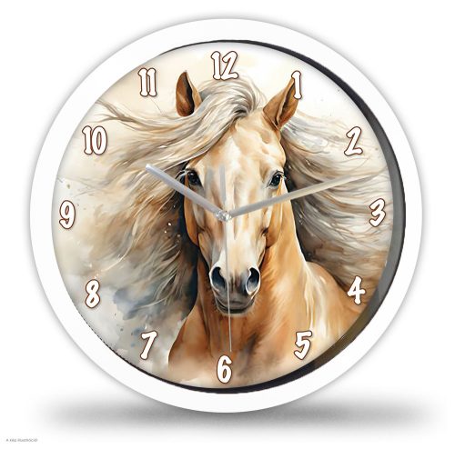 Barna lovas falióra – grafikus