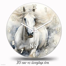 Fehér lovas falióra – modern