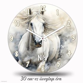 Fehér lovas falióra – modern