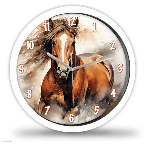 Barna lovas falióra – illusztrált