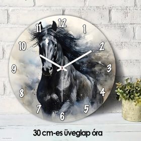 Fekete lovas falióra