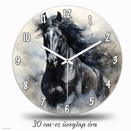 Fekete lovas falióra