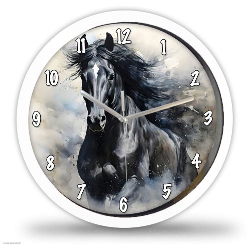 Fekete lovas falióra