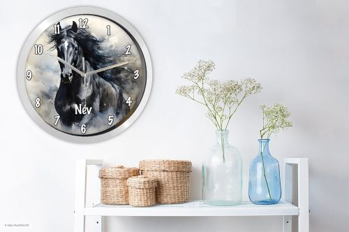 Fekete lovas falióra