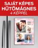 Fényképes hűtőmágnes 4 képpel – extra nagy (A5)