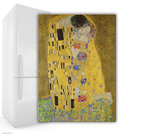 A csók  - Klimt - hűtőmágnes extra nagy (A5)