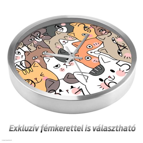 Macskás falióra – Vidám cicás dizájn