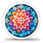Mandala falióra – Színes virágmintás design