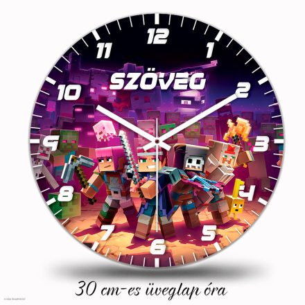 Minecraft falióra – szines