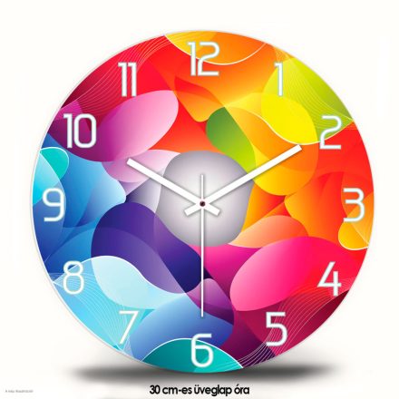 Színáramlás – Modern absztrakt falióra