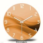 Golden Flow – Absztrakt arany árnyalatú falióra