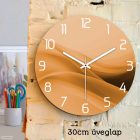 Golden Flow – Absztrakt arany árnyalatú falióra