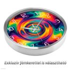 Színörvény – Absztrakt művészi falióra