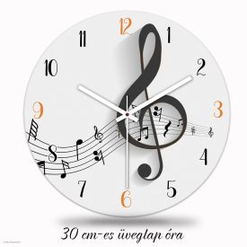 Violinkulcs falióra – modern zenei design