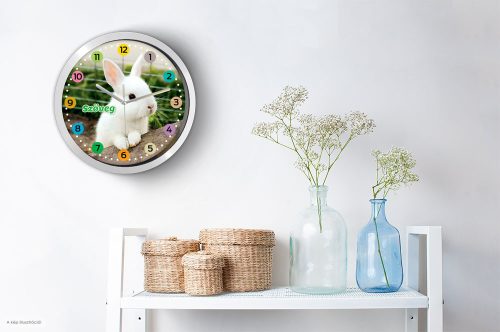 Nyuszis falióra – vintage