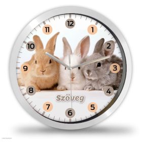 Falióra három kisnyuszi képpel