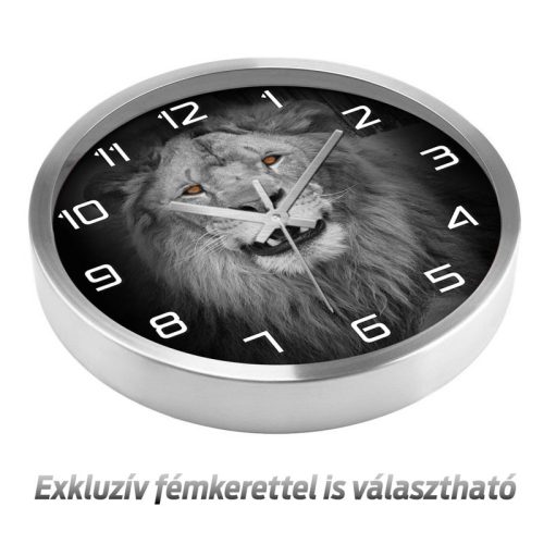 Oroszlános falióra – részletgazdag