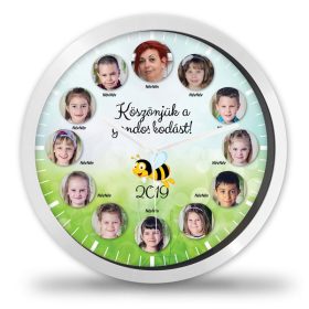 Arcok körben ballagási falióra