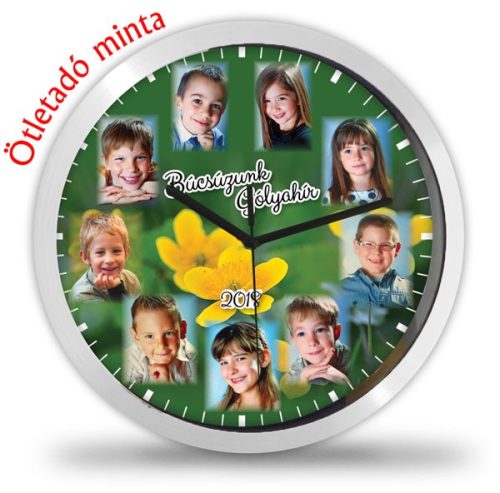 Arcok körben ballagási falióra