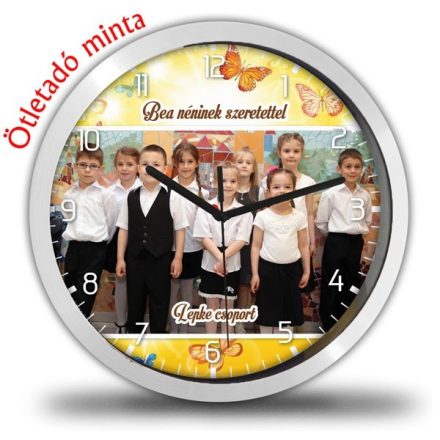 Csoportképes ballagási falióra