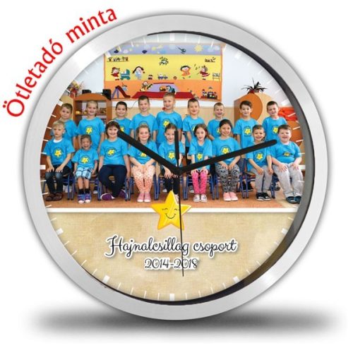 Csoportképes ballagási falióra