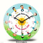 Ballagási falióra – egyedi névvel és csoportfelirattal