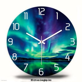 Aurora Borealis – Északi fény falióra modern kivitelben
