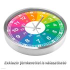 Tanuló falióra nagy számokkal – illusztrált