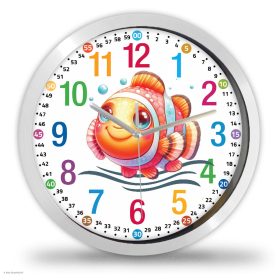 Tanuló falióra halacskával