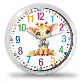 Tanuló falióra zsiráfos