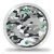 Terepmintás katonai falióra szürke és fekete camo mintával valamint zöld számokkal tiniszobába