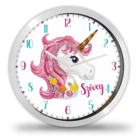 Unikornis falióra – retro – színes