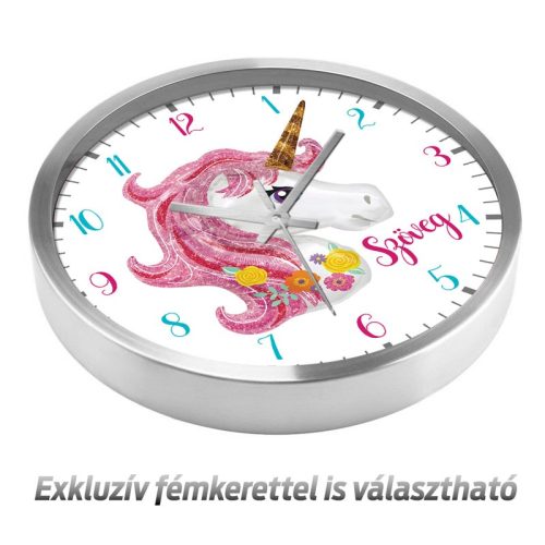 Unikornis falióra – retro – színes