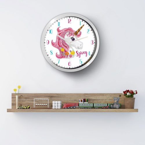 Unikornis falióra – retro – színes